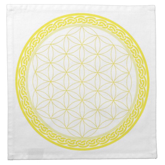 Celtic Flower of Life for Self Esteem Napkin