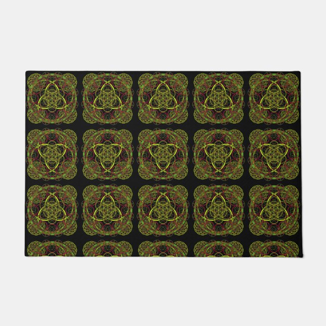 Celtic Fractals Doormat (Front)