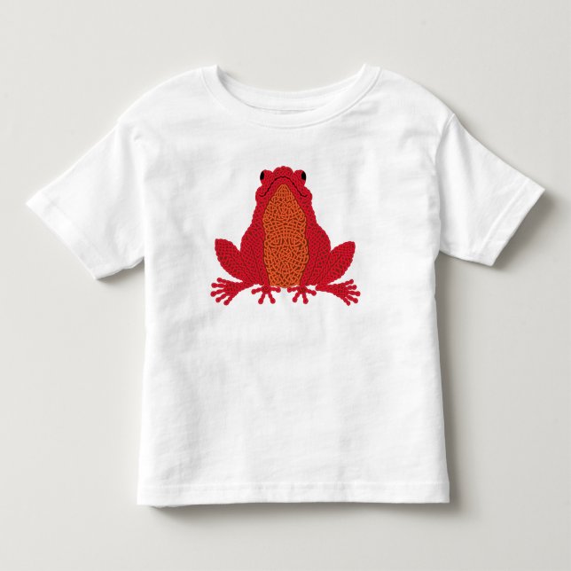 Celtic Frog - Red Toddler T-shirt (Front)