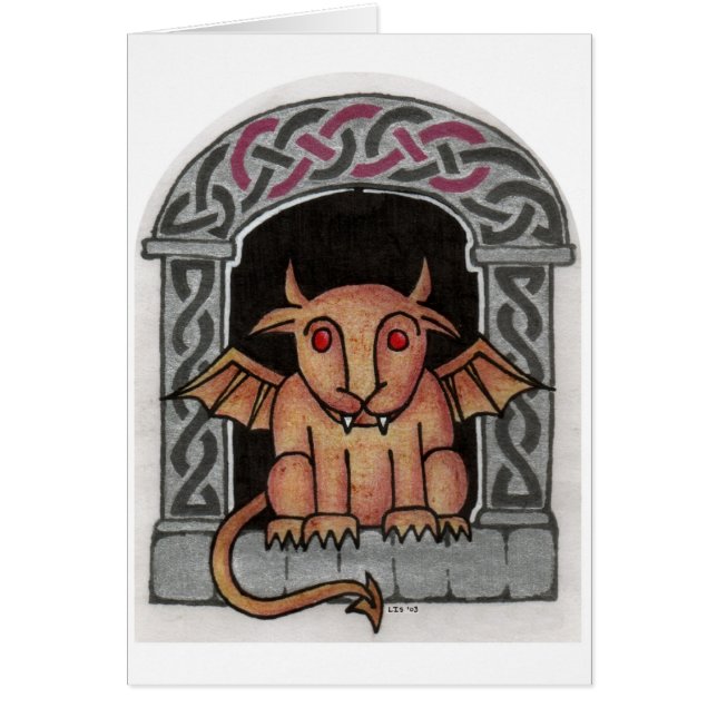 Celtic Gargoyle card (Front)