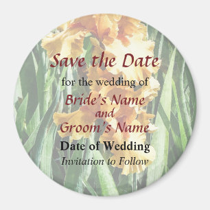 Celtic Glory Irises Save the Date Magnet