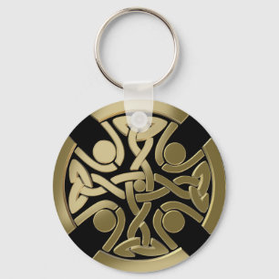 Celtic golden knot keychain