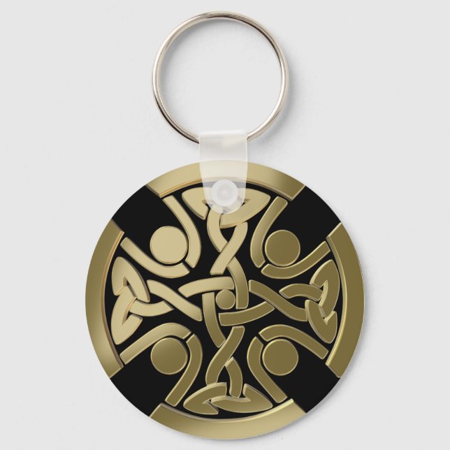 Celtic golden knot keychain (Front)