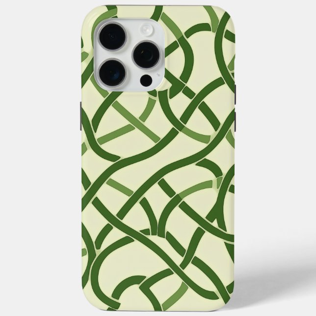 ☘️ Celtic Green in Entrelacs🍀 Case-Mate iPhone Case (Back)