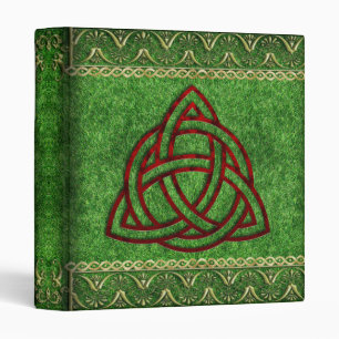 Celtic Green Triquetra Book of Shadows Binder