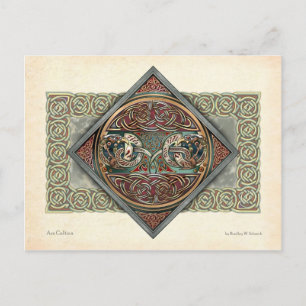Celtic Gryphons Design Postcard
