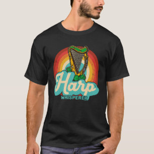 Celtic Harp Instrument Plucked String Harpist Musi T-Shirt