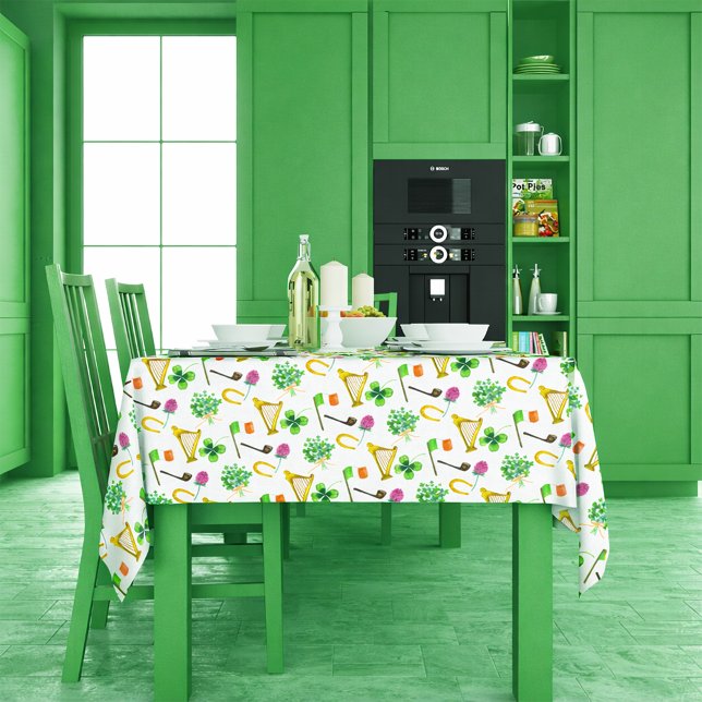 Celtic Harp St. Patrick's Day Tablecloth (Creator Uploaded)