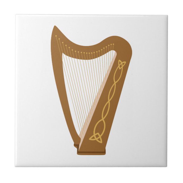 Celtic Harp Tile (Front)