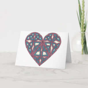 Celtic Heart card
