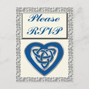 Celtic Heart RSVP card