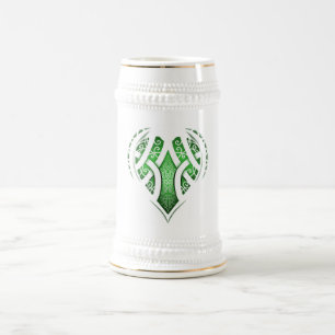 Celtic Heart Tattoo Design Beer Stein