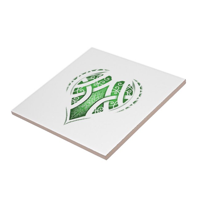Celtic Heart Tattoo Design Tile (Side)