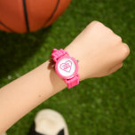 Celtic Heart Watch<br><div class="desc">A pink Celtic knot heart shape against a white background. Simple,  elegant,  romantic,  lovely,  and everlasting. Perfect for your valentine,  and those who love Celtic designs.</div>