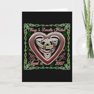 Celtic Heart Wedding/Anniversary Design Card