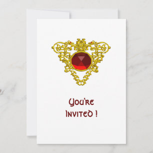CELTIC HEART white Invitation
