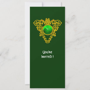 CELTIC HEART WITH SHAMROCK ST PATRICK'S DAY PARTY INVITATION
