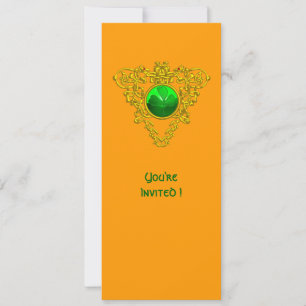 CELTIC HEART WITH SHAMROCK ST PATRICK'S DAY PARTY INVITATION