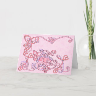 Celtic Hedgehog Greeting Card