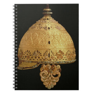 Celtic helmet found at Agris, Charante, 4th centur Notebook