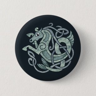 Celtic Horse 2 Inch Round Button