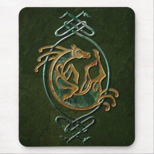 Celtic Horse Knotwork - Stone Mouse Pad