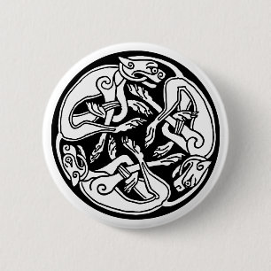 celtic hounds button
