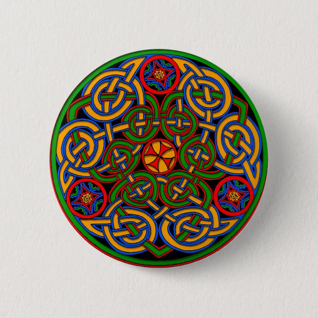 Celtic IIlumination - Trinity Circle 2 Inch Round Button (Front)