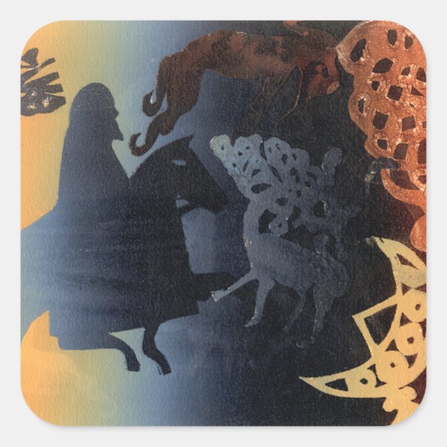 Celtic Image Square Sticker (Front)