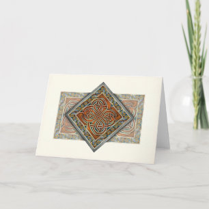 Celtic Interlace Panel Greeting Card