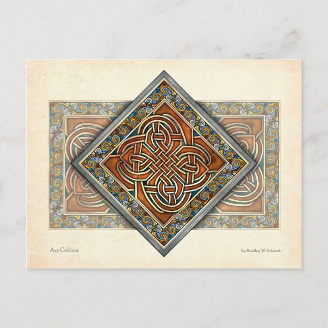 Celtic Interlace Panel Postcard (Front)