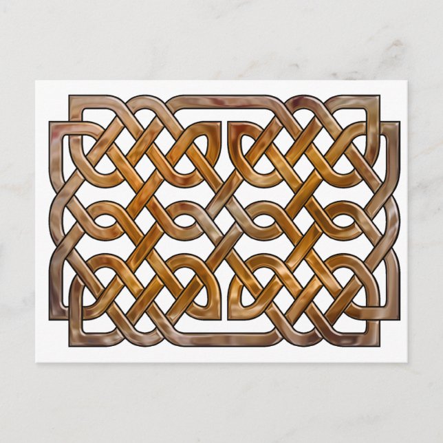 celtic interlaced  knotwork postcard (Front)