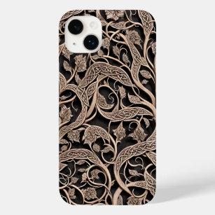 Celtic Intricately 3D Faux Carved Knots and Vines Case-Mate iPhone 14 Plus Case
