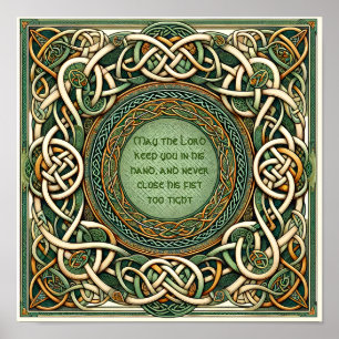 Celtic Irish Blessing Custom Poster