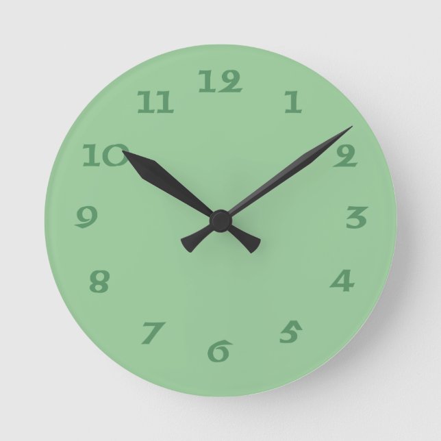 Celtic Irish Green Wall Clock (Front)