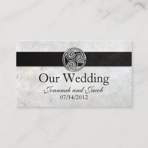 Celtic Irish Knot Wedding Website Card