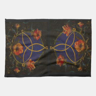 Celtic Irish Rose Kitchen Towel by Maureen Girard