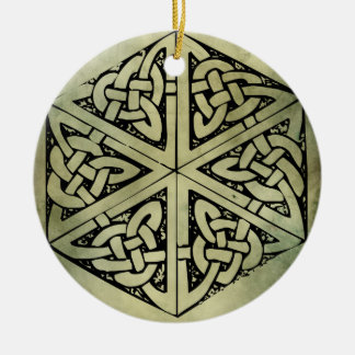 celtic irish sacred symbols ceramic ornament