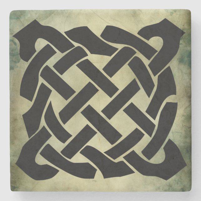 celtic irish sacred symbols stone coaster (Front)