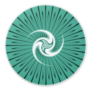 Celtic Irish Scottish Triskelion Pagan Mandala Ceramic Knob