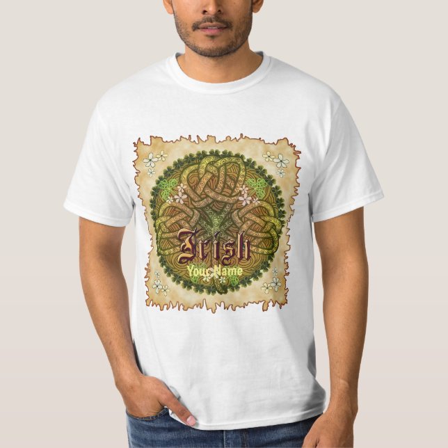 Celtic Irish Shamrock custom t-shirts (Front)