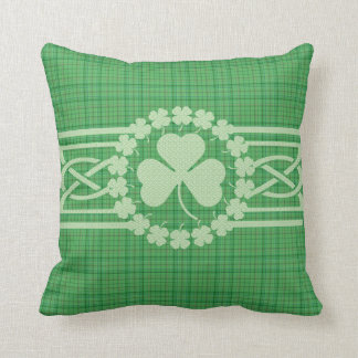 Celtic Irish Shamrock MoJo 12 X 12 Throw Pillow