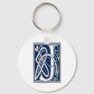 Celtic J Monogram Keychain
