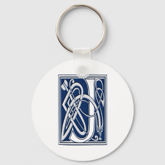 Celtic J Monogram Keychain (Front)