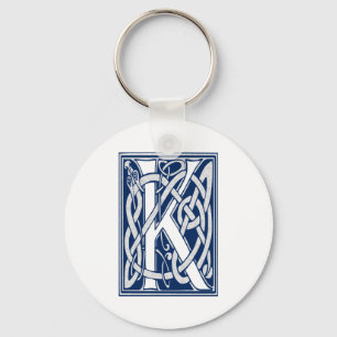 Celtic K Monogram Keychain