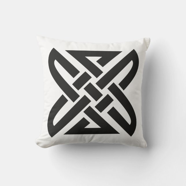 Celtic Knot 4-point Throw Pillow (Front)