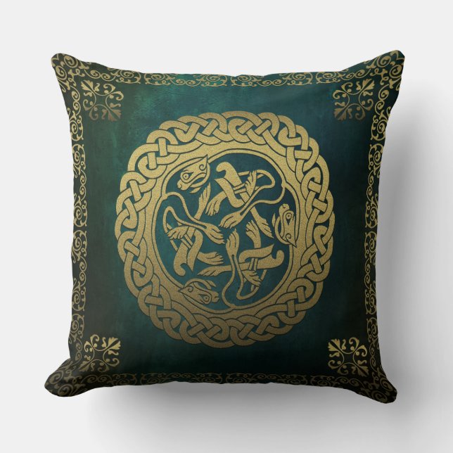 Celtic Knot Animals  Throw Pillow (Front)