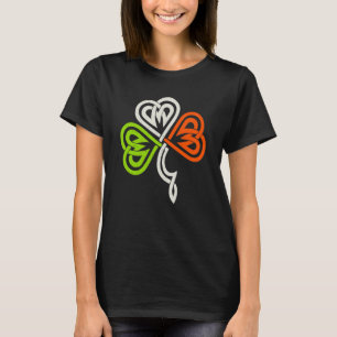 Celtic Knot C Irish Flag Colors for St Patrick's D T-Shirt