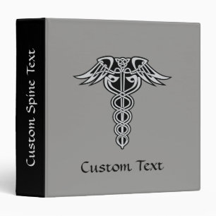 Celtic Knot Caduceus Binder