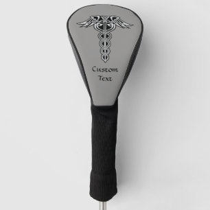 Celtic Knot Caduceus Golf Head Cover
